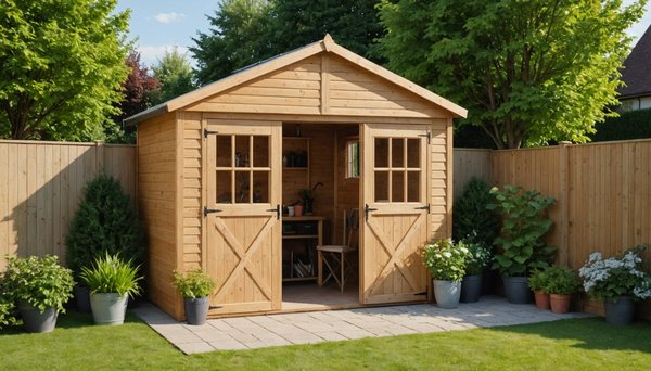 Idéal pour petits espaces : l'abri de jardin 5 m² en bois